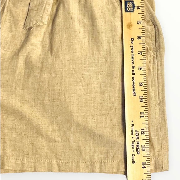 Angel Kiss Women's Size XL Khaki Elastic Waist Linen Shorts *NWT* - Picture 4 of 8